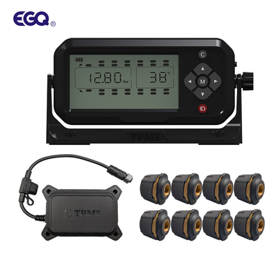 On İki Sensör RF Kablosuz Lastik Basıncı İzleme Sistemi 120Psi Freescale Chip Truck TPMS