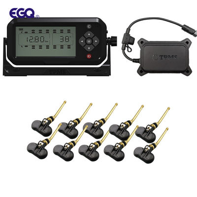 12 Tekerlekli Kamyon Lastik Basıncı İzleme Sistemi 203 Psi TPMS Birlikte Verilen Sensörler 433.92MHz 12mA