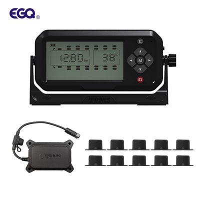 12 Tekerlekli LCD Segment Ekran Ağır Kamyon TPMS Lastik Basıncı İzleme Sistemi