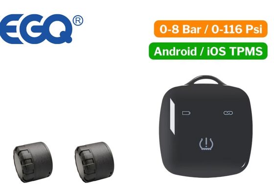 Motosiklet Dış Sensörü IP67 Su geçirmez Koruma ve Araç Lastik Veri için 433MHz Frekansı