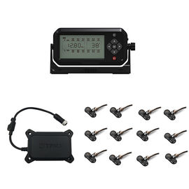 12 Tekerlekli Kamyon Lastik Basıncı İzleme Sistemi TPMS Birlikte Verilen Sensörler 433.92MHz 12mA 203 Psi