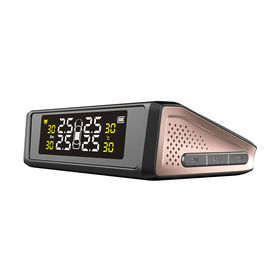 Araba Lastik Lastik Tekerlek Basınç Göstergesi Kablosuz Güneş Enerjili TPMS