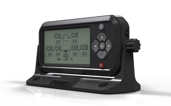 ISO9001 Araba TPMS Sistemi LCD Segment Ekranı 4 Yapıştır Tipi Sensör Tekerleği