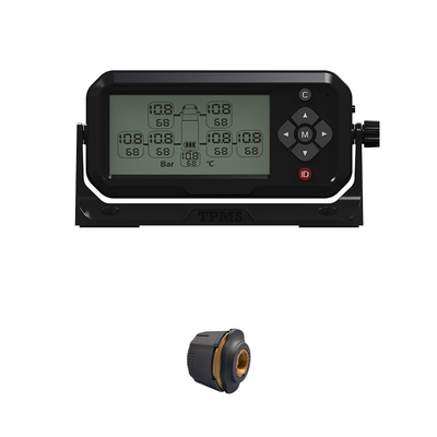 LCD Ekran Bir Lastik Otobüs TPMS Lastik Basıncı İzleme Sistemi